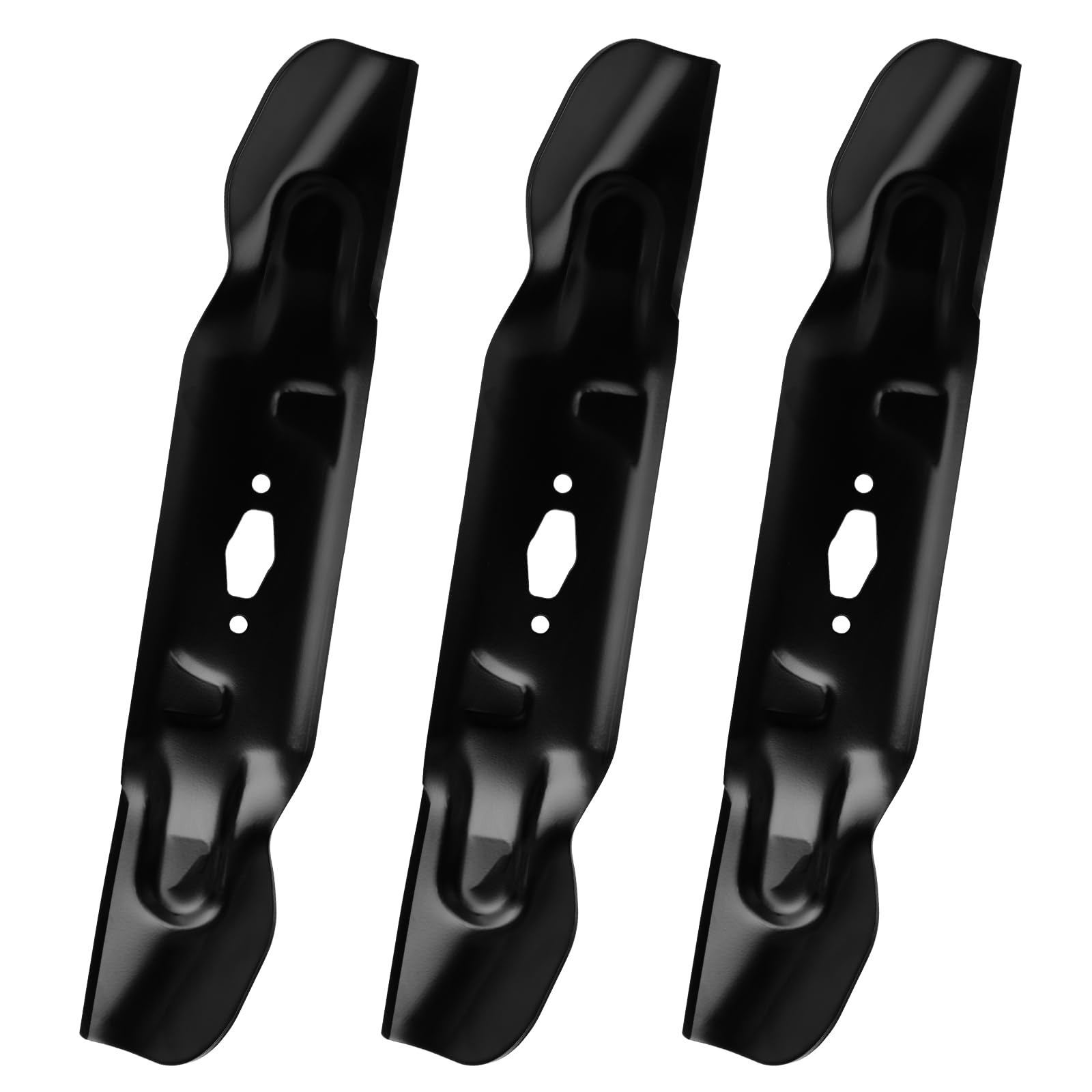 Paquete de 3 cuchillas para cortacésped de elevación ultra alta compatibles con Cub Cadet, Craftsman, MTD, Troy-Bilt (cubiertas de 54 pulgadas) – Sustituye a 742P05086, 490-110-C194, 742-05086