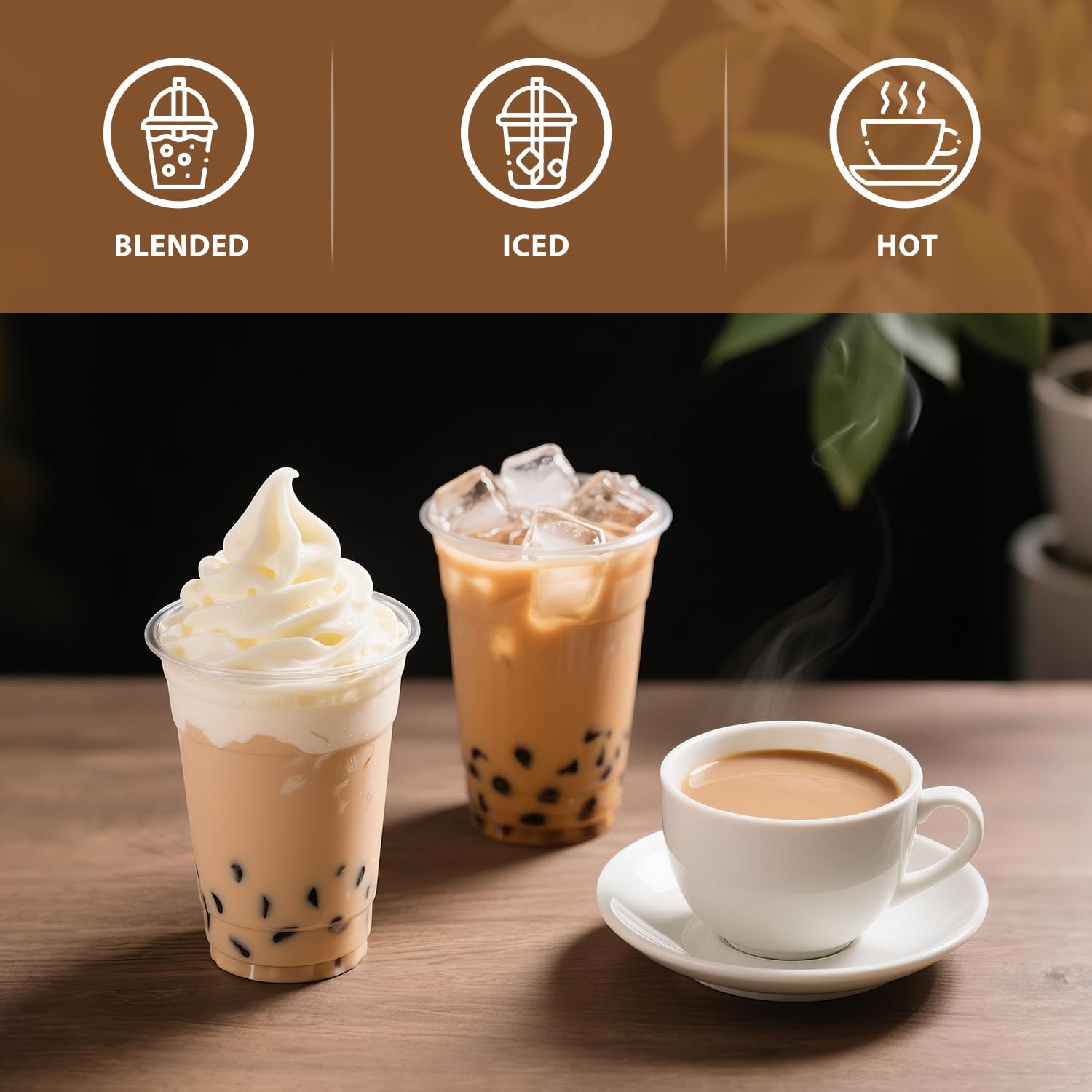 Soeos Milk Tea Flavored Powder (3-in-1), 2.2 lbs (1kg) – Instant Bubble Tea Mix with Creamer & Sugar, Easy to Prepare, Perfect for Boba Drinks & Desserts