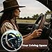 Western Cowboy Steering Wheel Cover, Retro UniversalSteering Wheel Cover, Auto Car Tooled Leather Steering Wheel Covers Diameter of 37–38cm for Women Men Auto Truck Vans (#D)