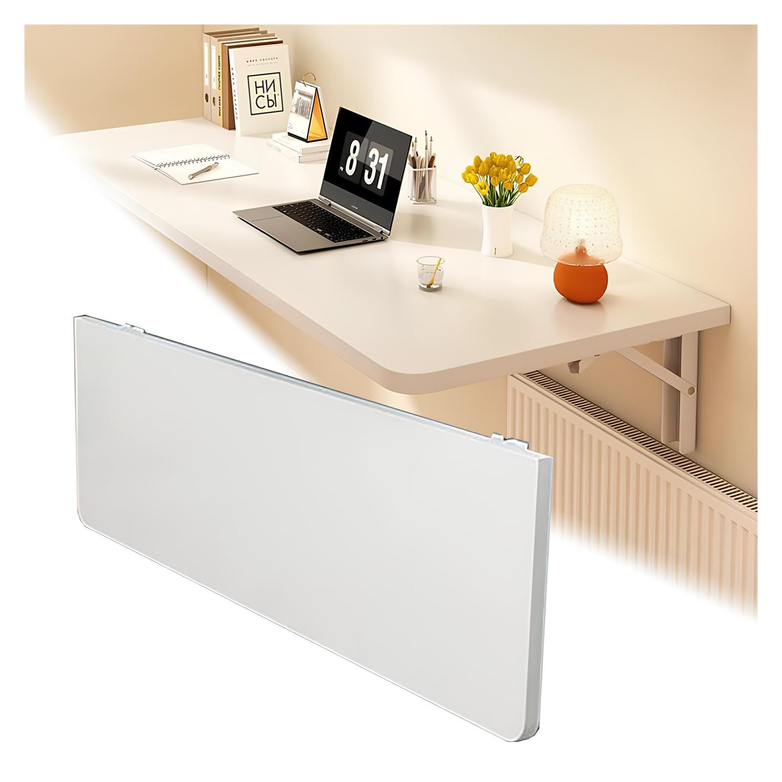 Table murale rabattable en bois : le bureau flottant idéal pour ordinateur