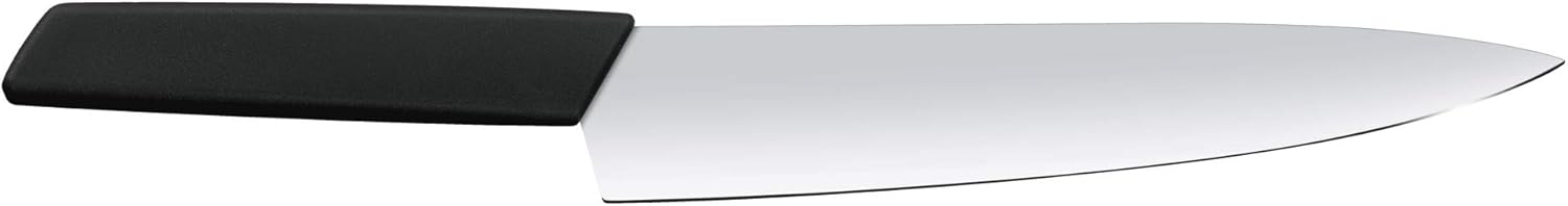 Victorinox 6.9013.22B Swiss Modern Carving Knife for Carving Meat, Slicing and Dicing Meats, Vegetables or Fruits Straight Blade in Black, 8.7 inches: Home & Kitchen