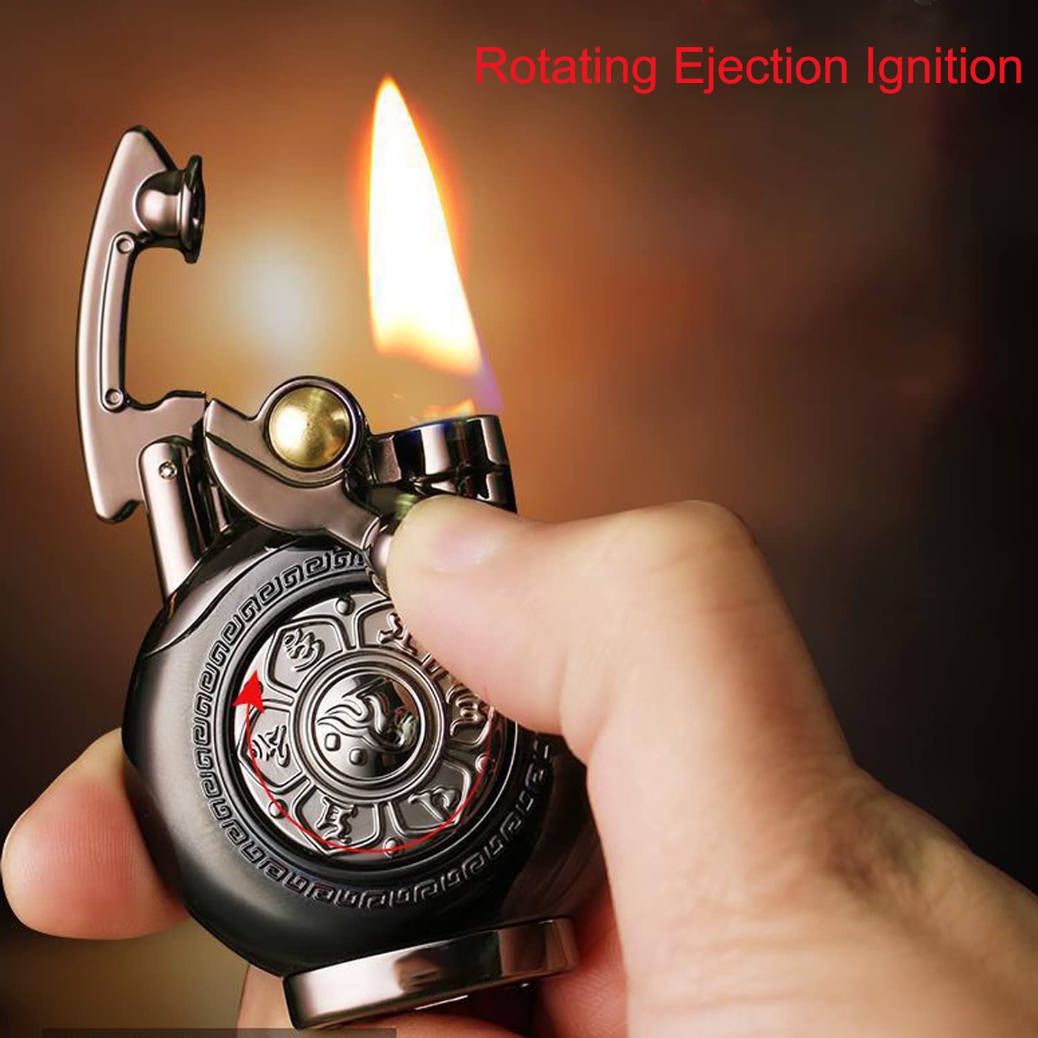 Eclipse Collectible Novelty Phone Booth Design Windproof Refillable Lighter, 1394