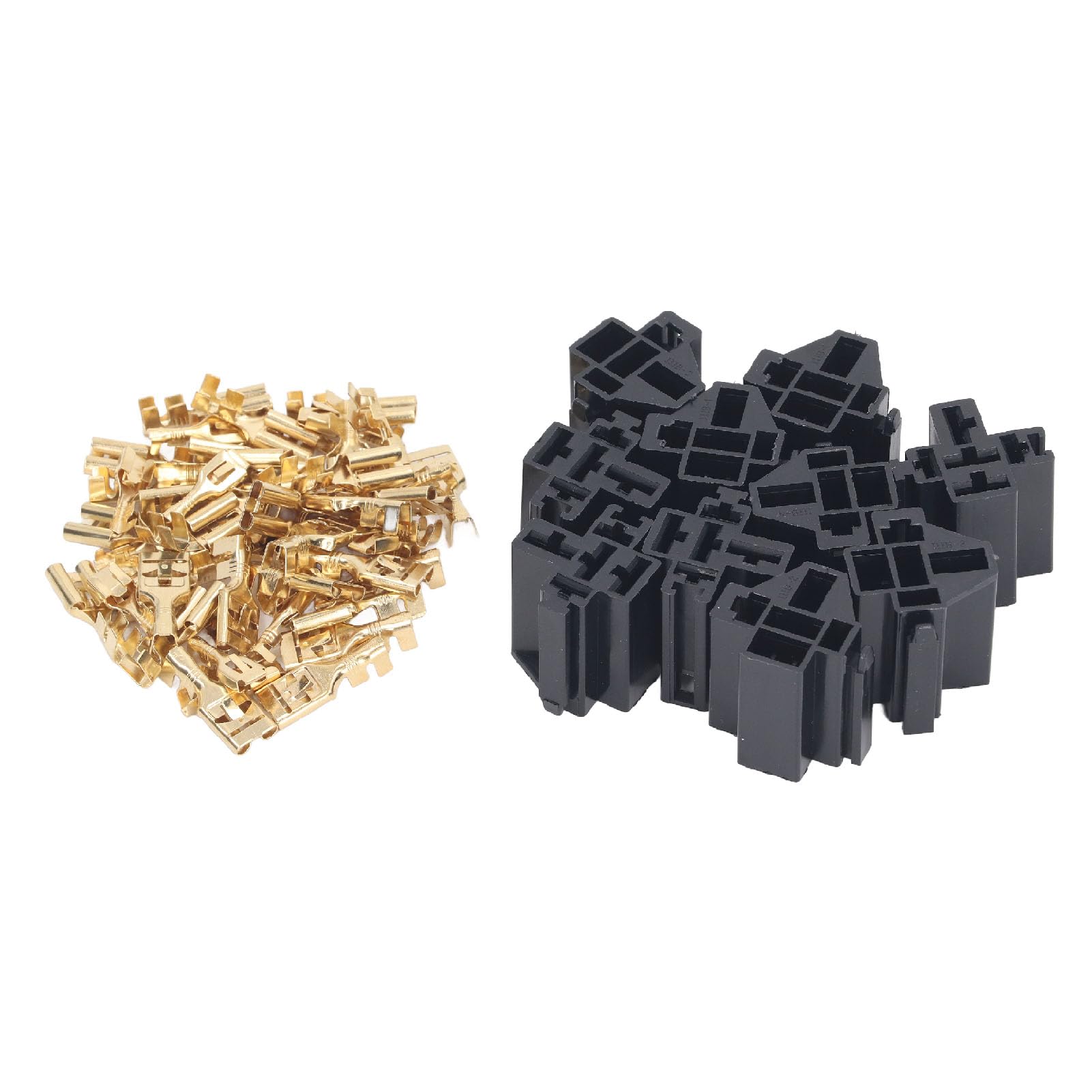 Shhworldsea 80A Supporto relè per auto presa relè automobilistica generale Connettore automatico 4 5 pin 12V 24V per grandi pin piatti adatti  34