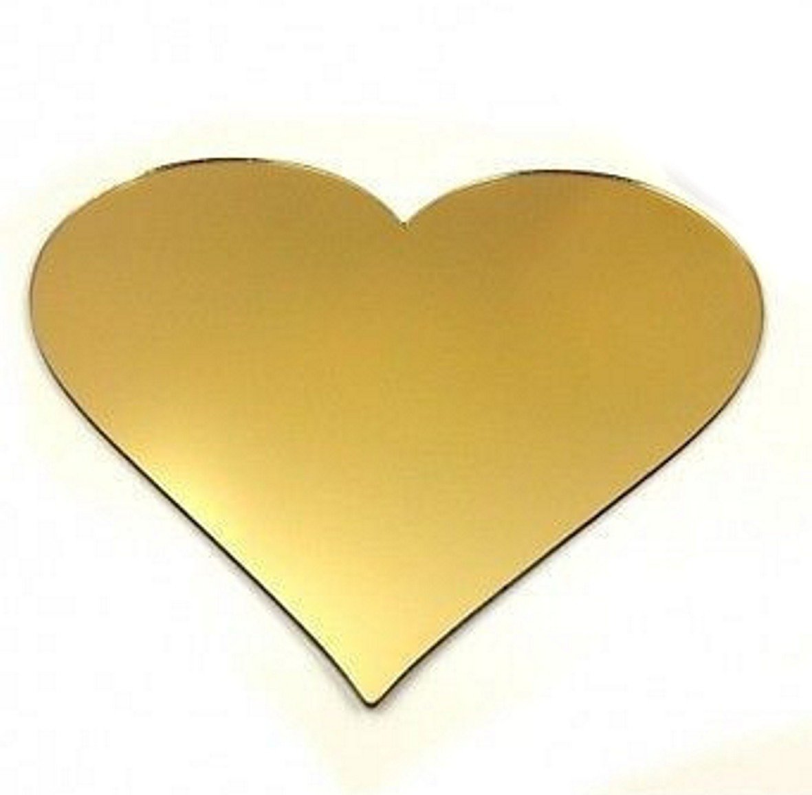 Super Cool Creations 4 Heart Gold Mirror Acrylic Coasters