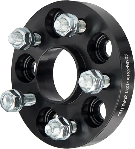 Vista 594 de KAX Espaciadores de rueda de 0.236 x 5.315 in, espaciadores de rueda centrados de 2 pulgadas y 6 lengüetas para F-15-0, Expedition, Mark LT, Negro