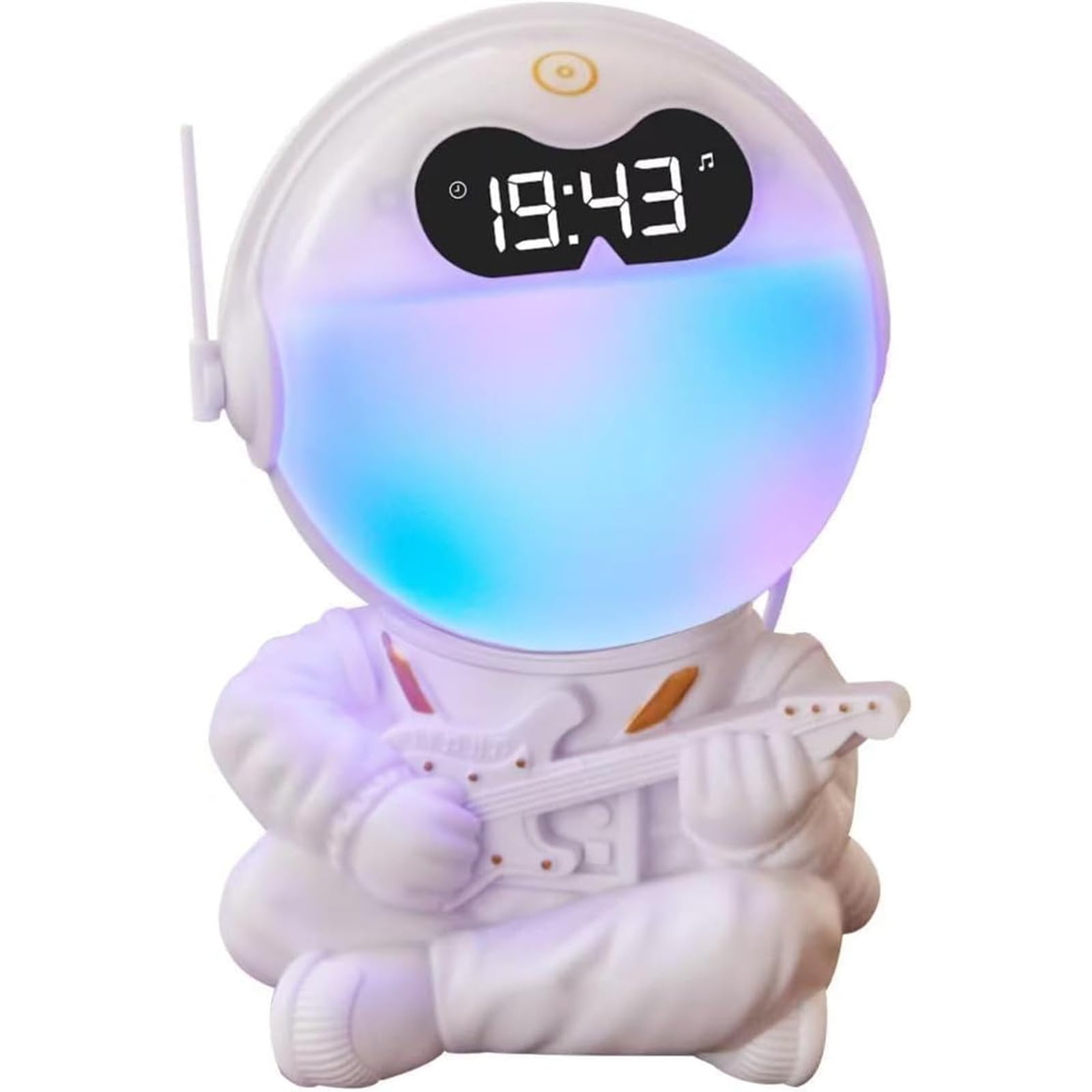 Astronaut Wake-up Light, Children's Sunrise Alarm Clock, White Noise Speaker, 5 Soothing Sounds, 12 Dimmable Night Lights,Suitable for Bedrooms, Adults, Babies and Children,Creative Gifts!