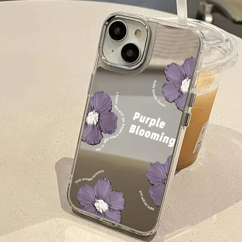 Amazon.co.jp: iphone12 用 ケース 花柄 韓国 鏡 フラワーケース 花