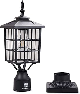 Amazon Com Metal Post Lights Outdoor Lighting Tools Home