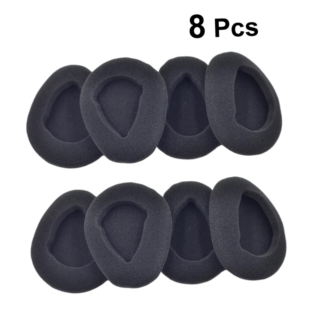 OSALADI STK Headset-Schwammpolster Schwammabdeckung kabellose Kopfhörer Schaumstoff-Ohrpolster Weiche Headset-Abdeckung Kissen Kopfhörer Ohrstöpsel Black
