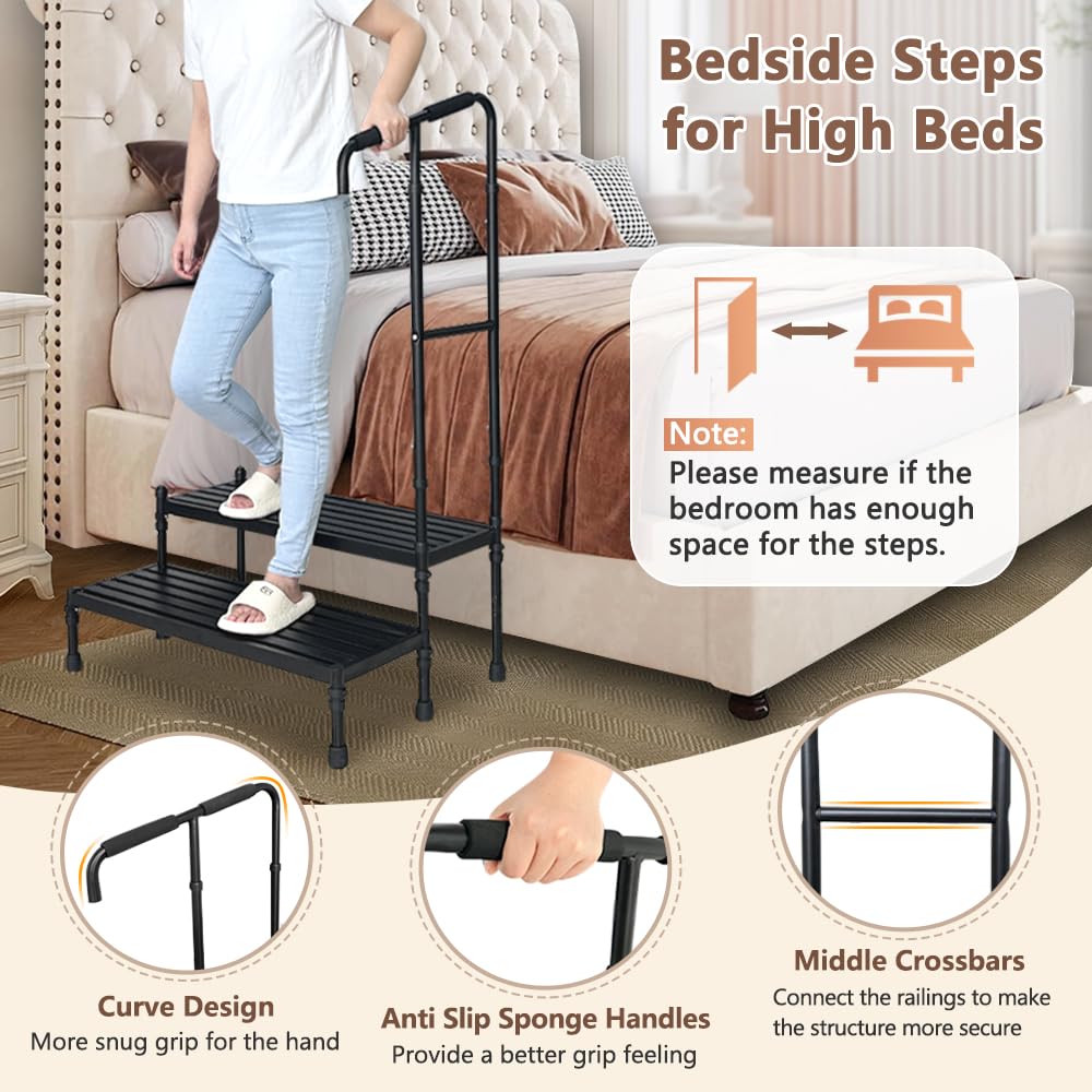 Step Stool For Adults DMI Step Stool With Handle, Heavy Duty Metal - Main Image