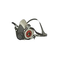 Vista 6 de 3M Respirador reutilizable de media cara 6300, NIOSH, arnés de cuatro puntos, ajuste cómodo, compatible con aire suministrado de doble línea