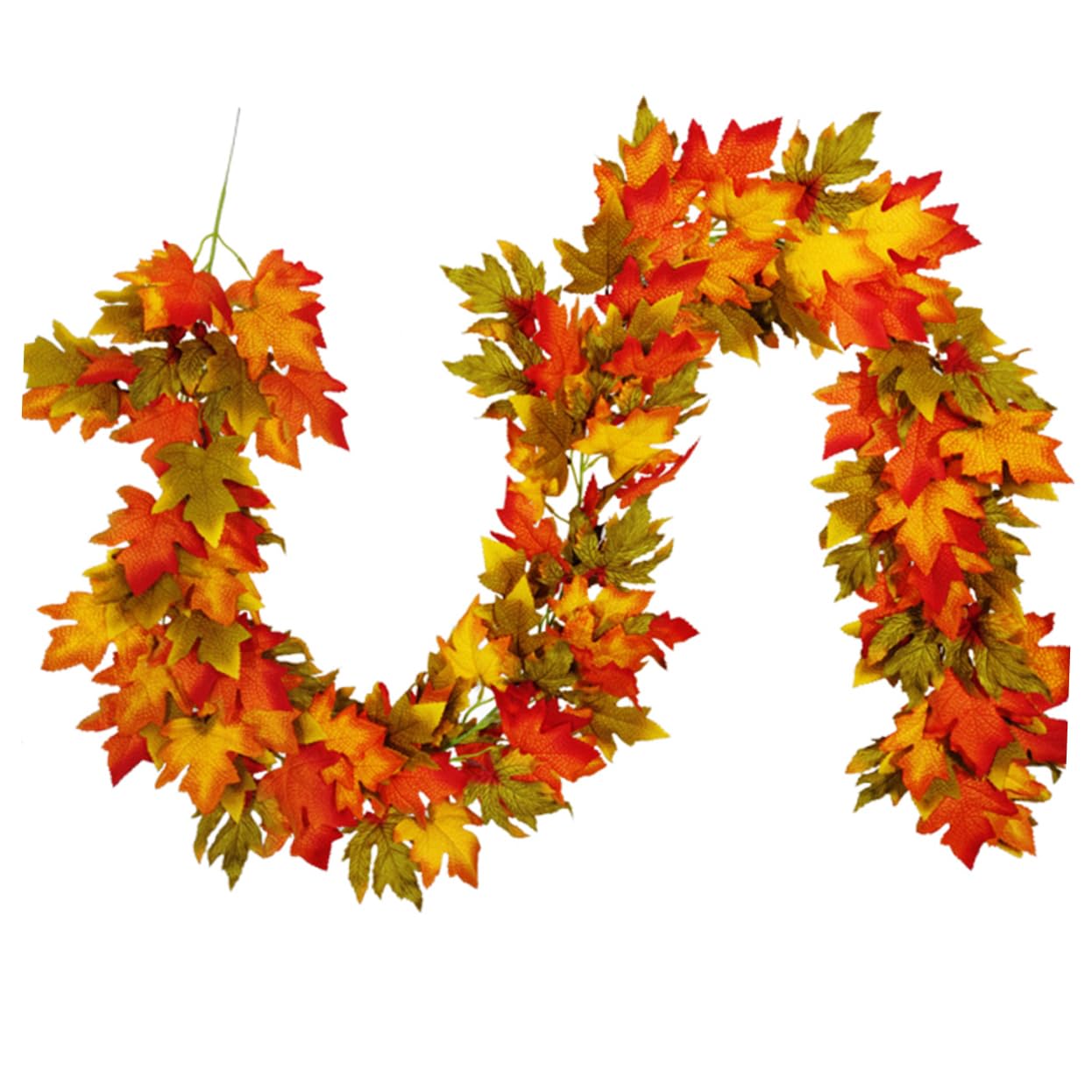 DECHOUS 1pezzi Vite Decorativa Artificiale Foglie Acero Decorazione Autunnale Per Halloween e Ringraziamento Per Pareti Porte e Specchi Simulazione Realistica Di Foglie Acero Rosse e