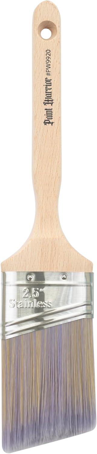 Paint Warrior 3パック 角度付きペイントブラシ ジェネシスボックス (0.6-2-2.5インチ)