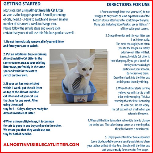 Stovepipecat's Awesome Almost Invisible Cat Litter (36 Pounds) #TOP4