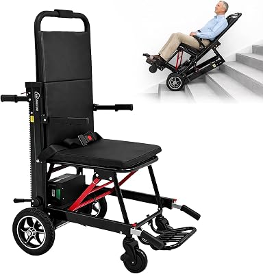 Electric Stair Climbing Wheelchair,Power Wheelchairs 450 lbs Load-Bearing,Mobile Stair Lifts for Seniors