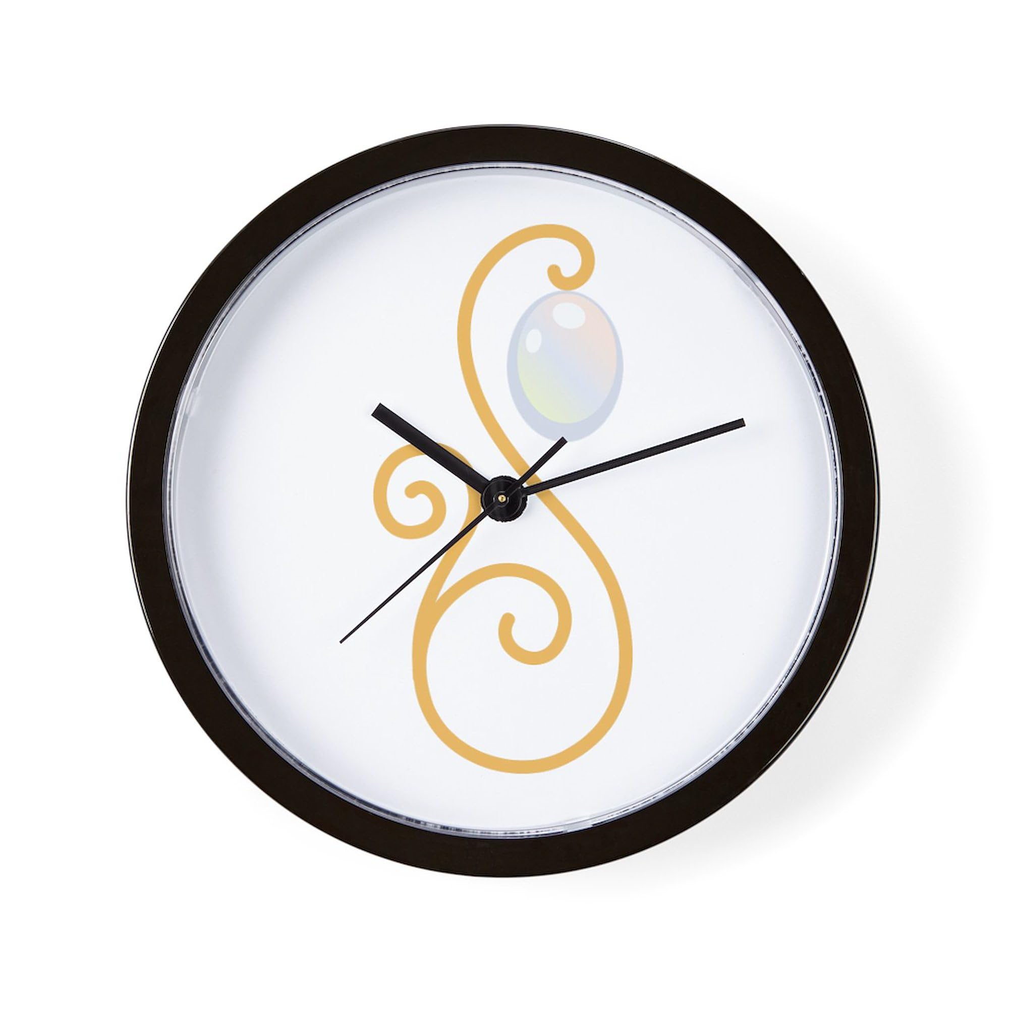 CafePress Opal 10" Wall Clock for Livingroom, Kitchen, or Office
