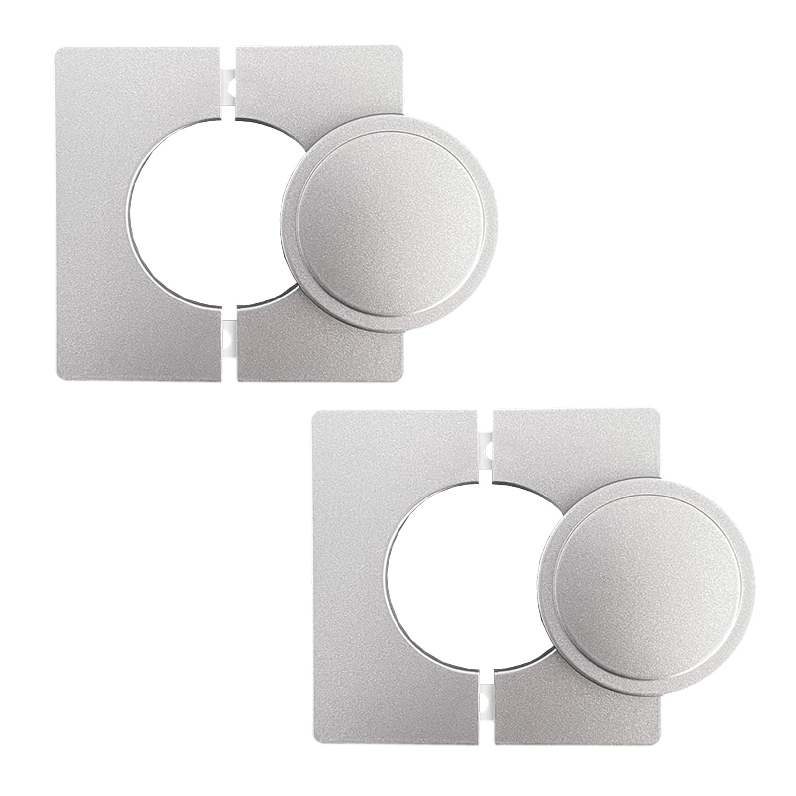 Kalttoy 100x100mm Air Conditioning Pipe Hole Concealer Panel Weather Resistant Decorative Panel for Home Improvement ABS Conditioning Pipe Cover