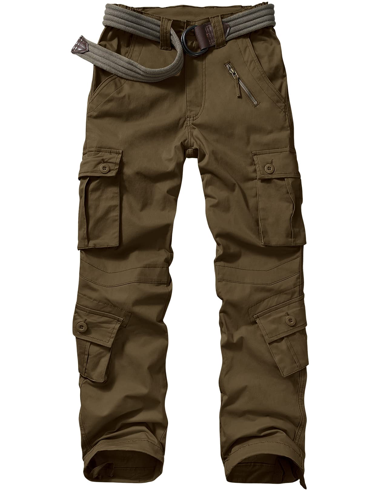 Alfiudad Womens Cargo Pants with Pockets, Women's Casual Military Army Hiking Combat Tactical Work Pants Trousers