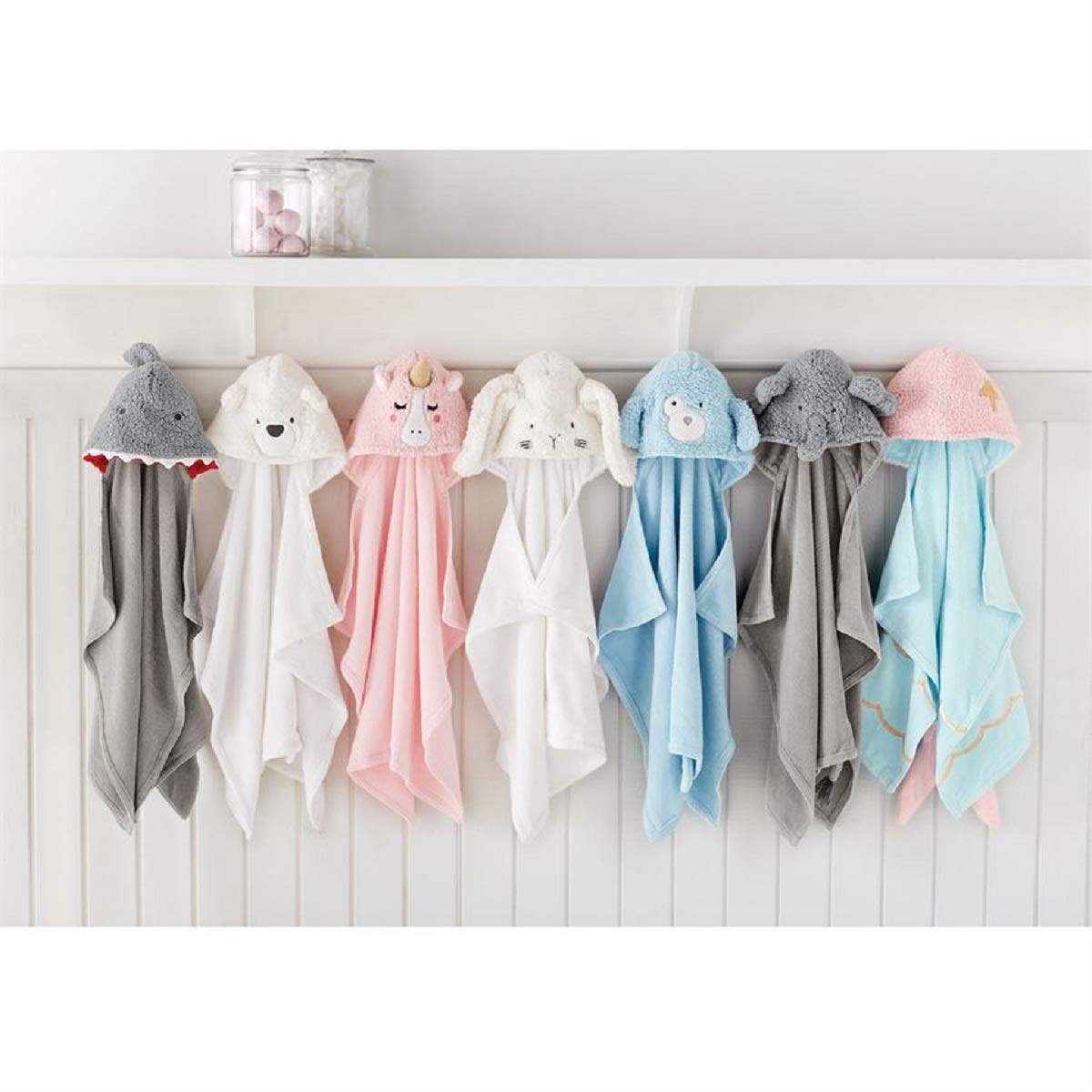 Mud Pie Baby Shark Hooded Towel