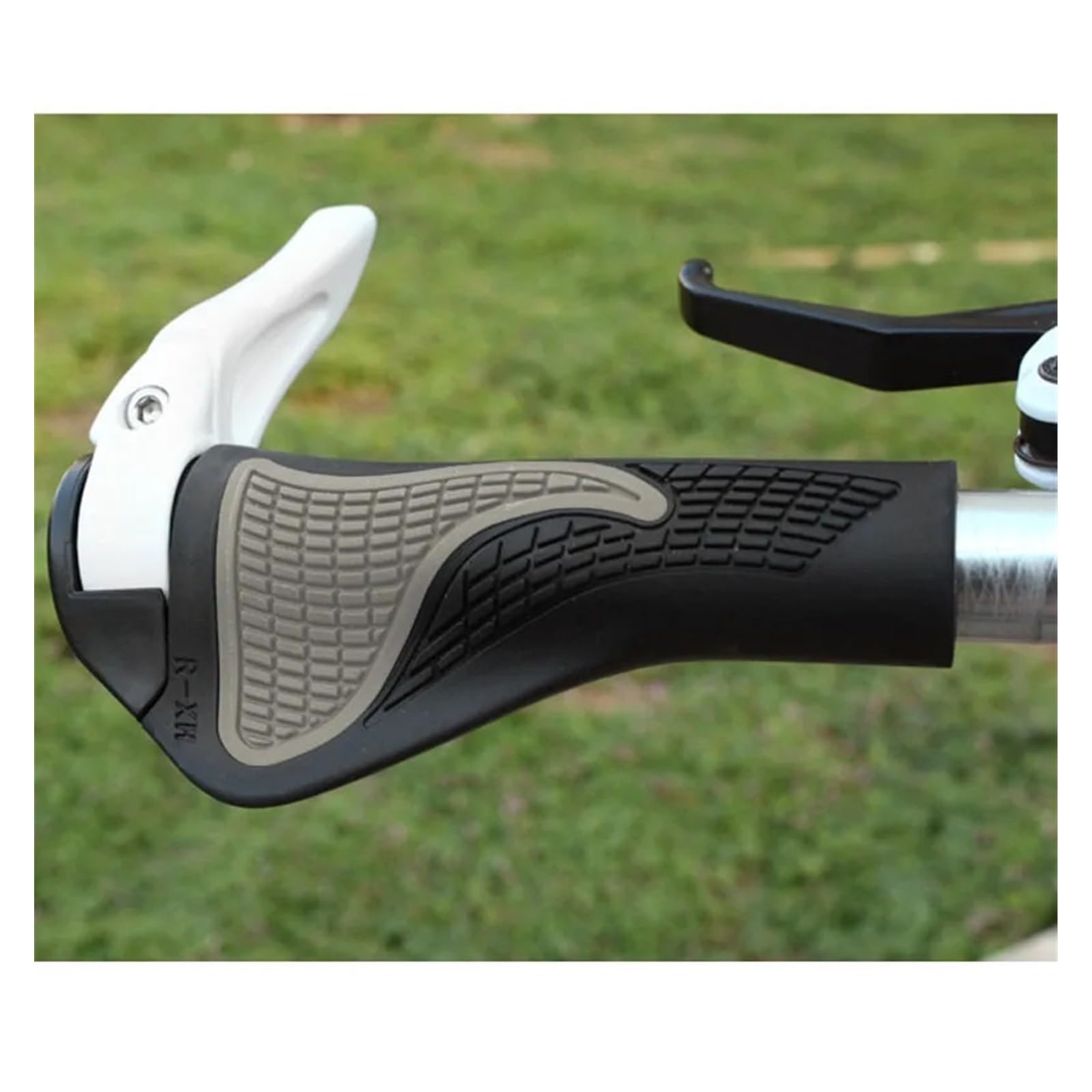 Uchwyty do uchwytów rowerowych Kolarstwo Górskie Chwyty Rowerowe/rowerowe Chwyty Na Kierownicę Końcówka Chwytu LOCK-ON Ergonomiczne Akcesoria Rowerowe Ergonomiczne uchwyty rowerowe(Black)