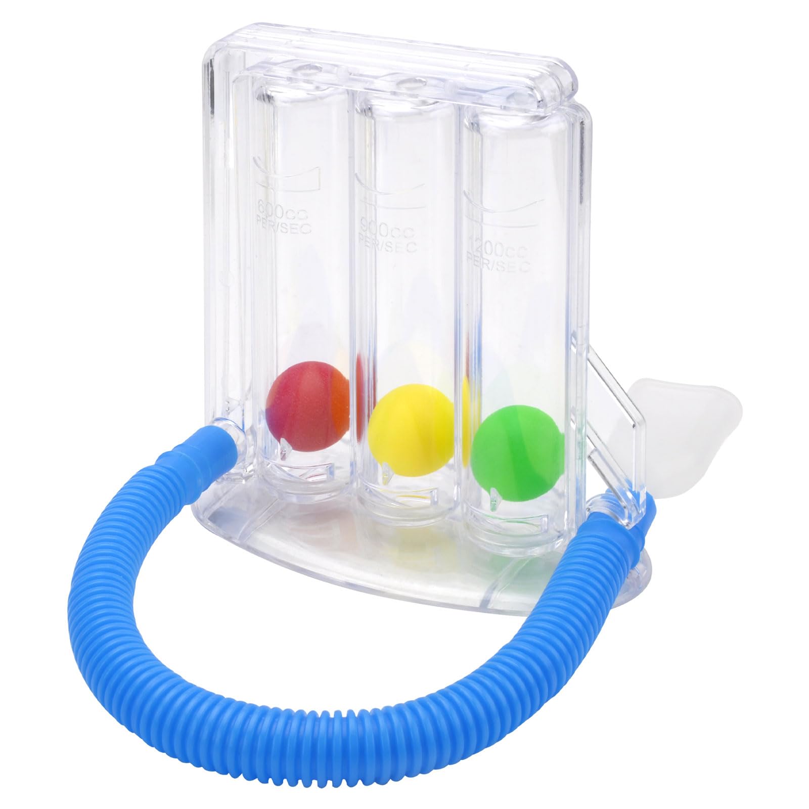 VOSSOT 3-Chamber Breathing Trainer System Breath Trainer Lung Trainer, Chamber Breathing Exercise Device for Lung Function and Speech Therapy Breath Trainer for Speech Therapy, Occupational Therapy,