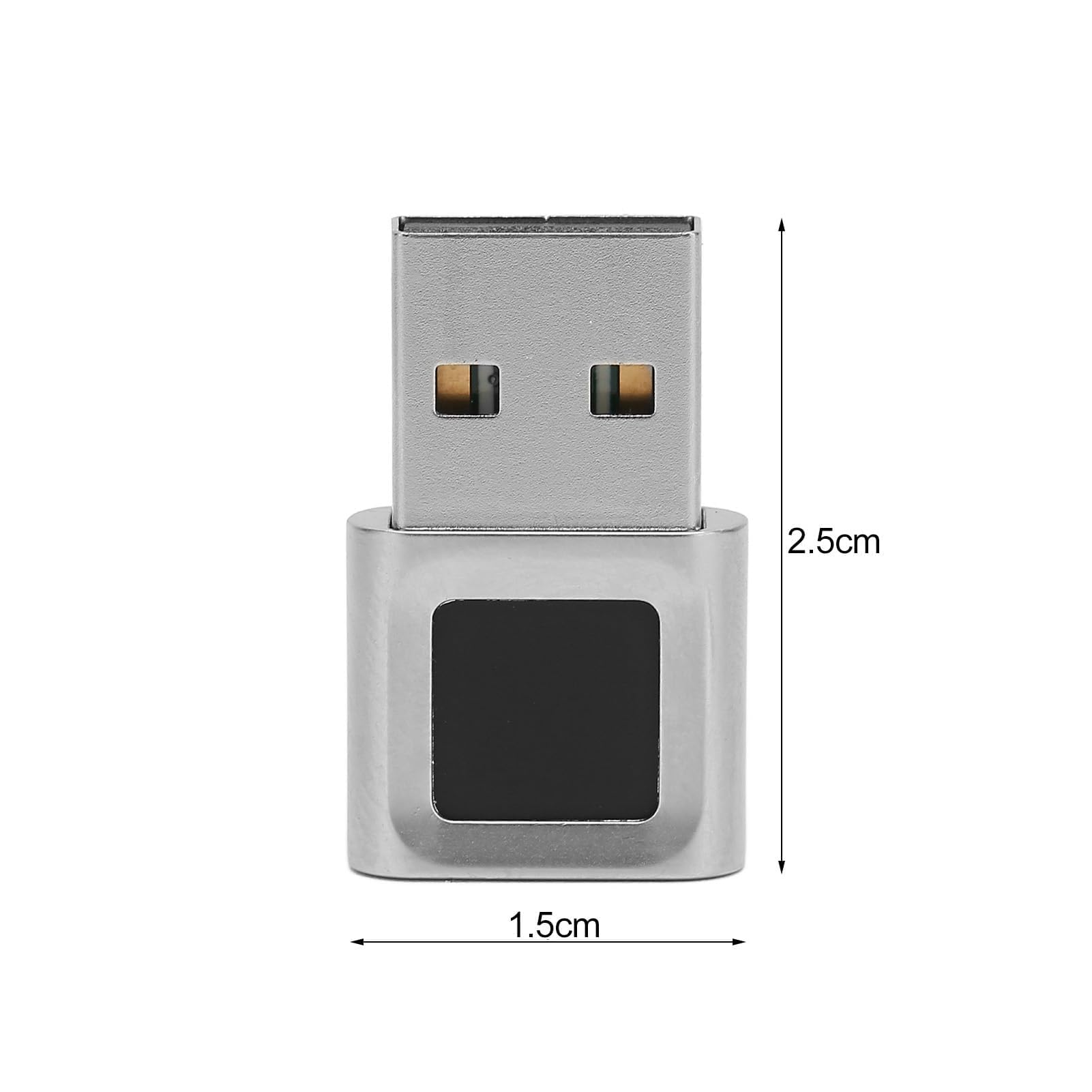 Lecteur d'empreintes digitales USB, Lecteur d'empreintes digitales USB à 360 degrés Mini Compatible avec Win11/10 Touch Speedy Matching Biométrique pour l'ordinateur portableWin