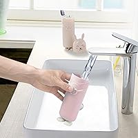 Vista 3 de Caja de almacenamiento para cepillos de dientes de pasta de dientes, funda protectora portátil, taza para cepillo de dientes para viajes al aire