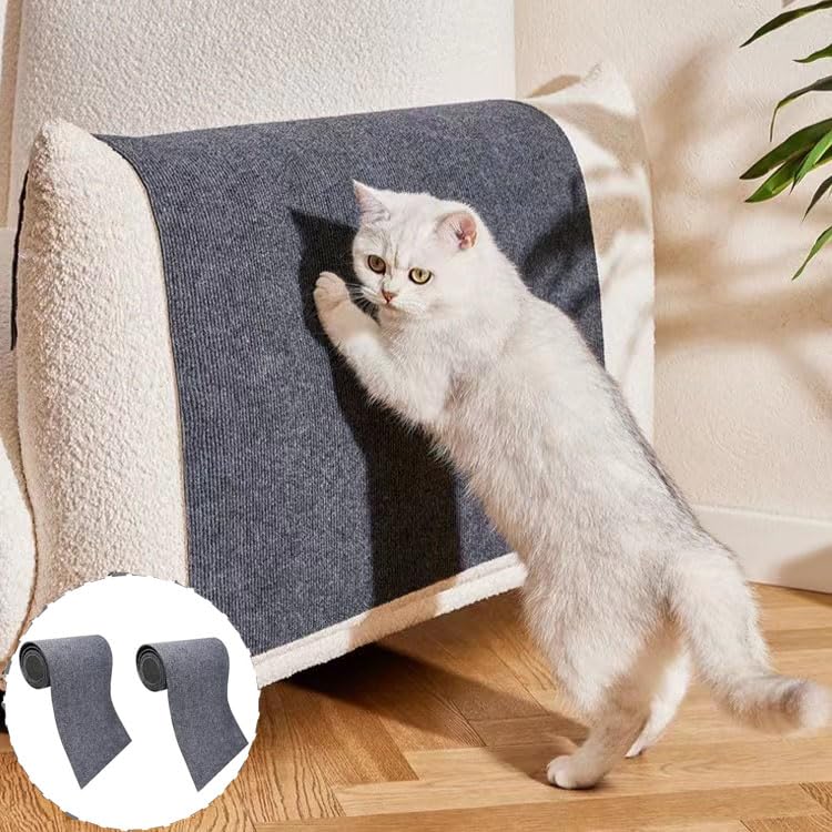 Tapis griffoir pour chat anti-rayures : sauvez votre canapé grâce au tissu durable réversible