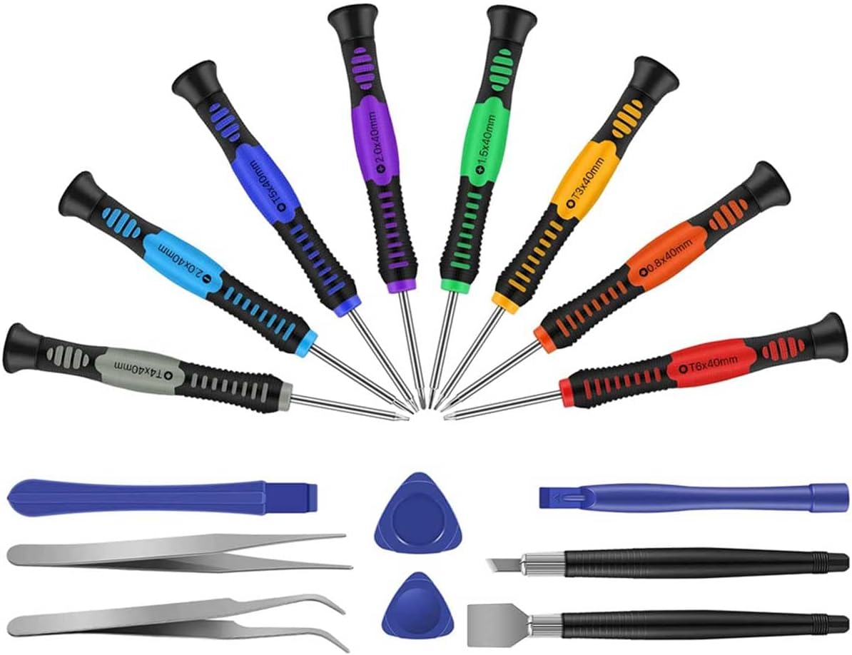 16 in 1 Electronics DIY Precision Screwdriver Set Repair Tool Kit Compatible Smartphone Repair, iPad, Computers, Laptops