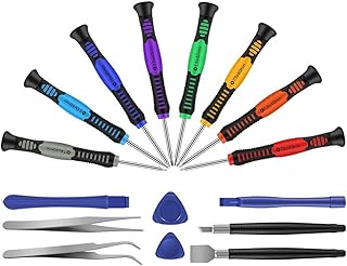 16 in 1 Electronics DIY Precision Screwdriver Set Repair Tool Kit Compatible Samsung, iPhone, Smartphone Repair, iPad, Computers, Laptops and Other Devices