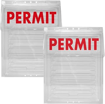 Mediz Outdoor Permit Brochure Box - Easy to Use Take One Document Holder Can Hold 200, 8.5 x 11 Documents, Flyers & Brochures or Other Outdoor Marketing Needs 1 PERMIT - Box, Pack of 2