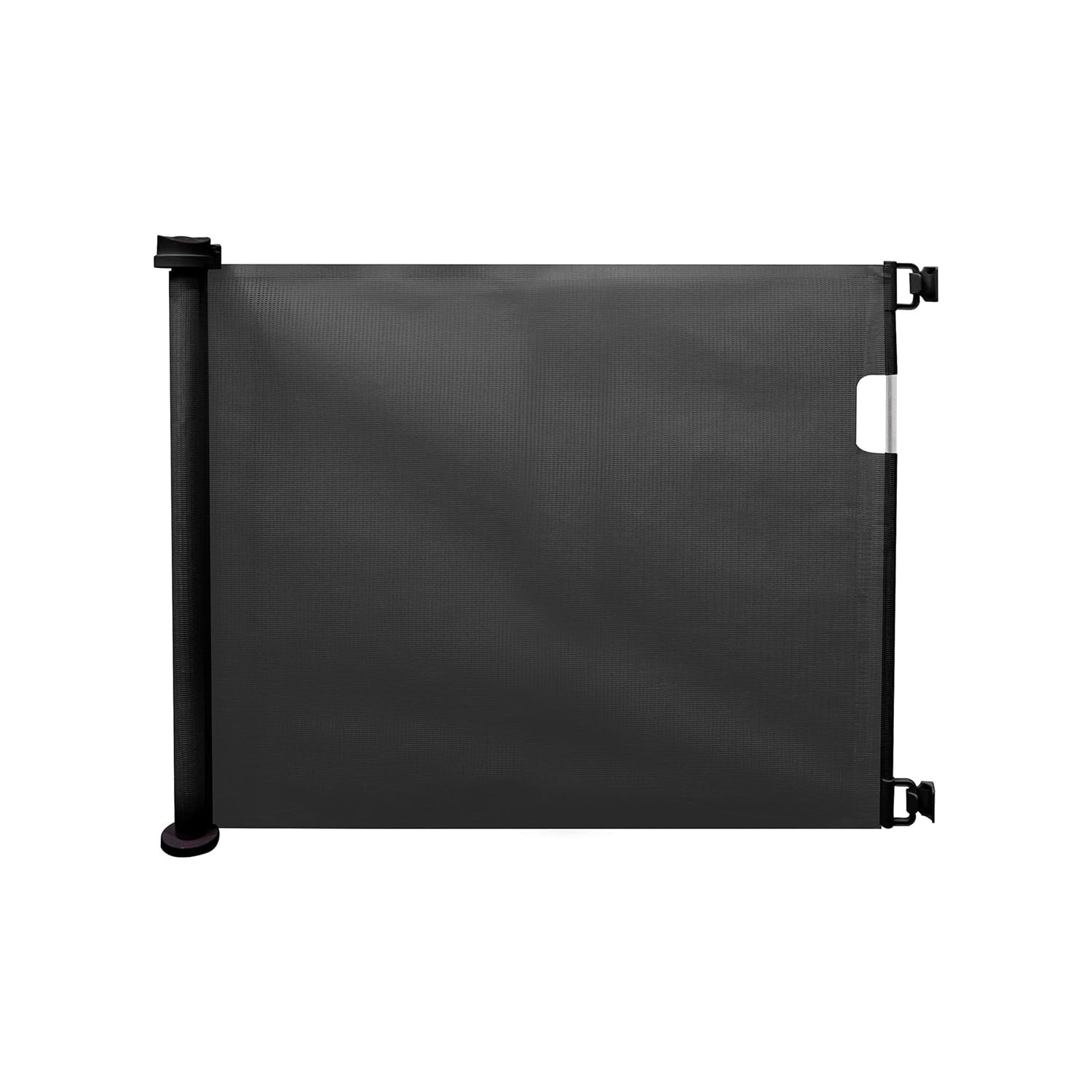 Cancello di Sicurezza per Bambini e Animali Estendibile - Cancelletto Ideale per Scale e Porte, Meccanismo di Blocco Facile, Montaggio a Vite, in ABS e PVC, 130x88 cm, Nero