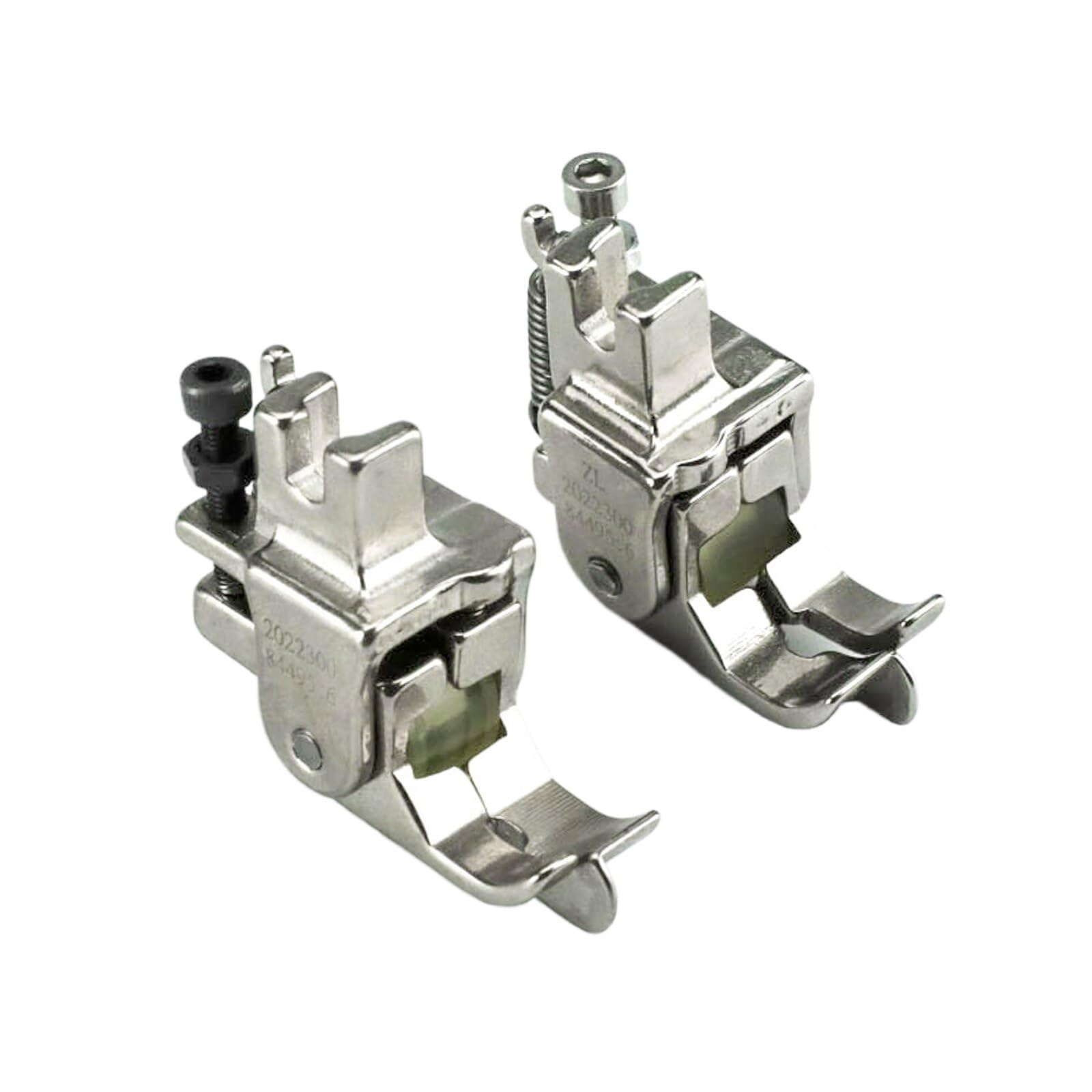 NR-31S NL-31S Right/Left Stitch in Ditch Guide Roller Wheel Presser Foot for Industrial Lockstitch Sewing Machine Pack Waist (Rubber Wheel Set)