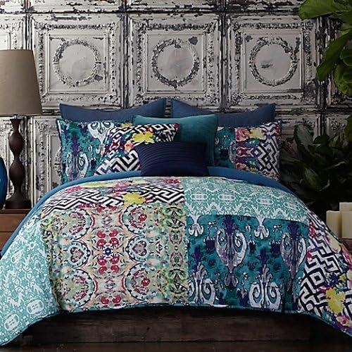 Tracy Porter Florabella King Quilt Set, blue purple pink green