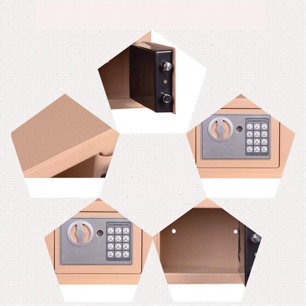 Safety Box Household Small Wall All Steel Electronic Password Safe for Easy Installation Safe,B strongbox