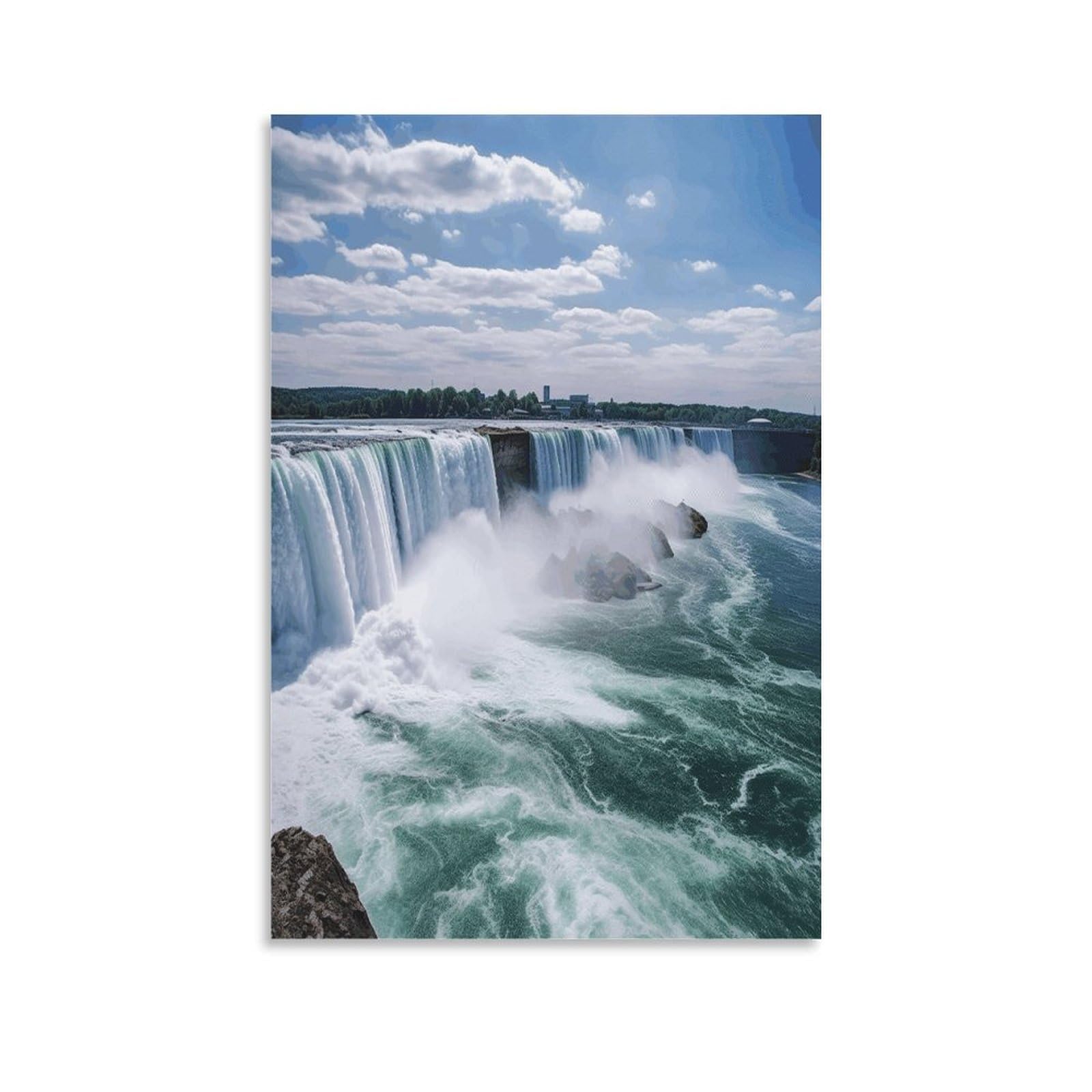 VstaDank Niagara Falls Canvas Wall Art on Canvas Prints Artwork Exquisite Decor Artwork Hang Wall Picture Hangable Decor Painting Picture Printed Poster Art for Home Decor 12x18inch(30x45cm)