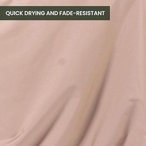 Miniatura 8 de Hanover Funda rectangular grande para muebles de comedor de 9 piezas, impermeable, resistente a la intemperie, 130 pulgadas de largo x 106.3