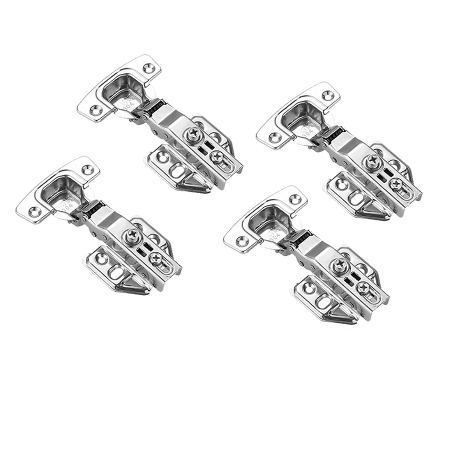 Psbdfldabfjc Full Overlay 4Pcs 2-20Pcs Cabinet Door Hinges Stainless Steel Hydraulic