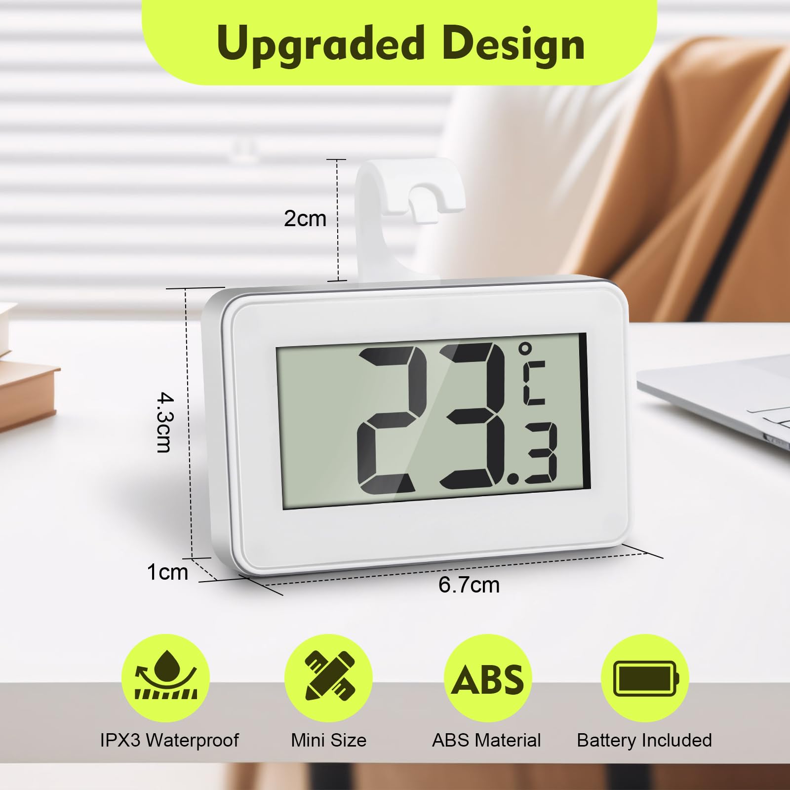 3 Pièces Thermomètre Hygromètre Interieur Numérique Thermo-Hygromètre