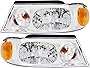 JP Auto Compatible with Lincoln Navigator Headlights Lamps Set 1998 1999 2000 2001 2002 Halogen Driver and Passenger Side