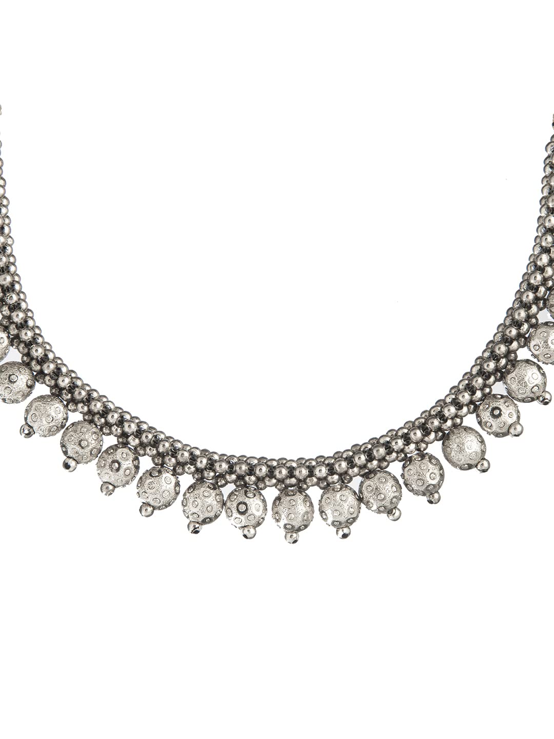 Shining Jewel - By Shivansh Silver Oxidised Traditional Mangalsutra Thushi Necklace For Women & Girls (SJ_2995) (B0BC47NZT5) Amazon Price History, Amazon Price Tracker