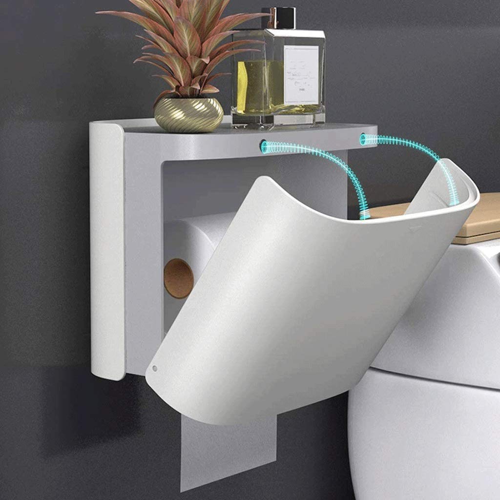 Cuarto de baño de Toallas, Papel higiénico de Gran tamaño del Estante del Tejido montado en la Pared Libre de la Caja Punchproof baño, Cocina, Sala de Estar