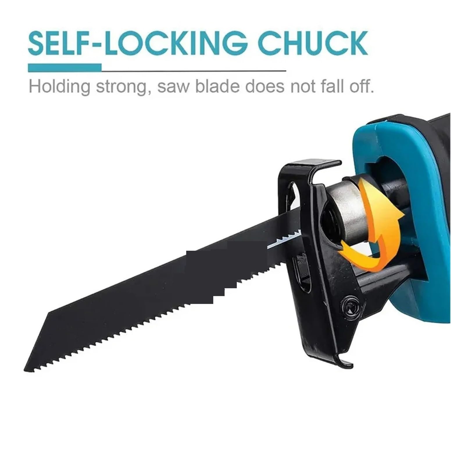 Seghe circolari, Seghetto alternativo a batteria for il taglio di legno e metallo con 4 lame compatibili,per legno, plastica, metallo tenero(1battery)