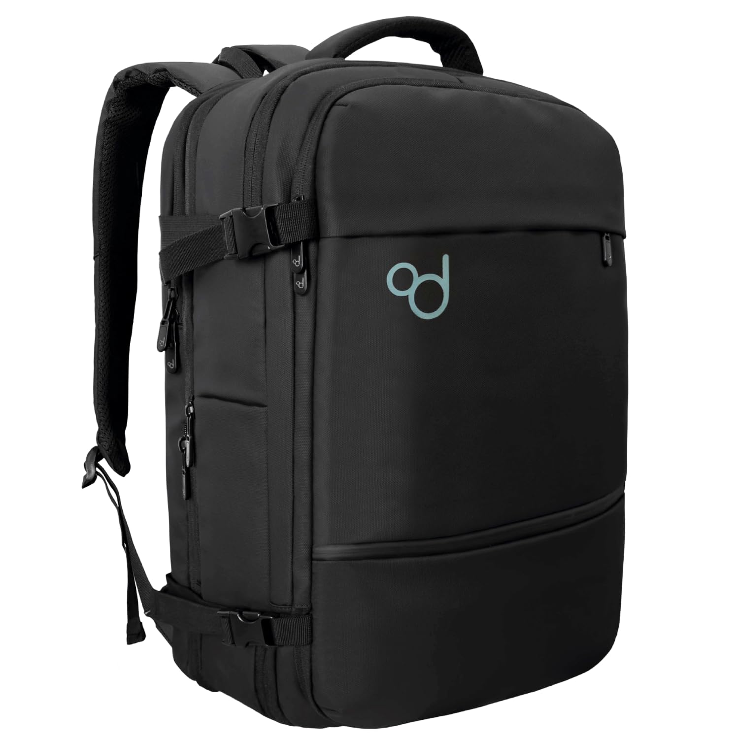 Mochila viaje cabina 40L negra con neceser y bolsa para zapatos 8