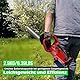 Akku Heckenschere mit 2 x 4,0Ah Akkus und Ladegerät - SundpeyPRO 21V Bürstenlos Elektrische Heckenschere, 52cm Schnittlänge, 15,5mm Zahnabstand, 600W Heckenschneider für Garten, Sträucher, Hohe Hecken