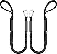 Vista 11 de Líneas elásticas de muelle para barcos – Cuerda de anclaje elástica resistente con ganchos – Líneas seguras de muelle de barco, amarre de Potoon