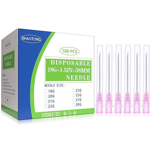 SHAOTONG Calibre 18 de 1.5 pulgadas, accesorios de dispensación industrial, empaquetados individualmente, paquete de 100 unidades