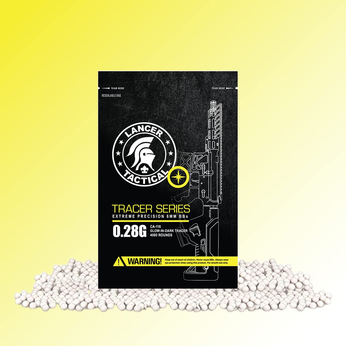 Amazon.com : Lancer Tactical Pro Series 0.28g Tracer Airsoft