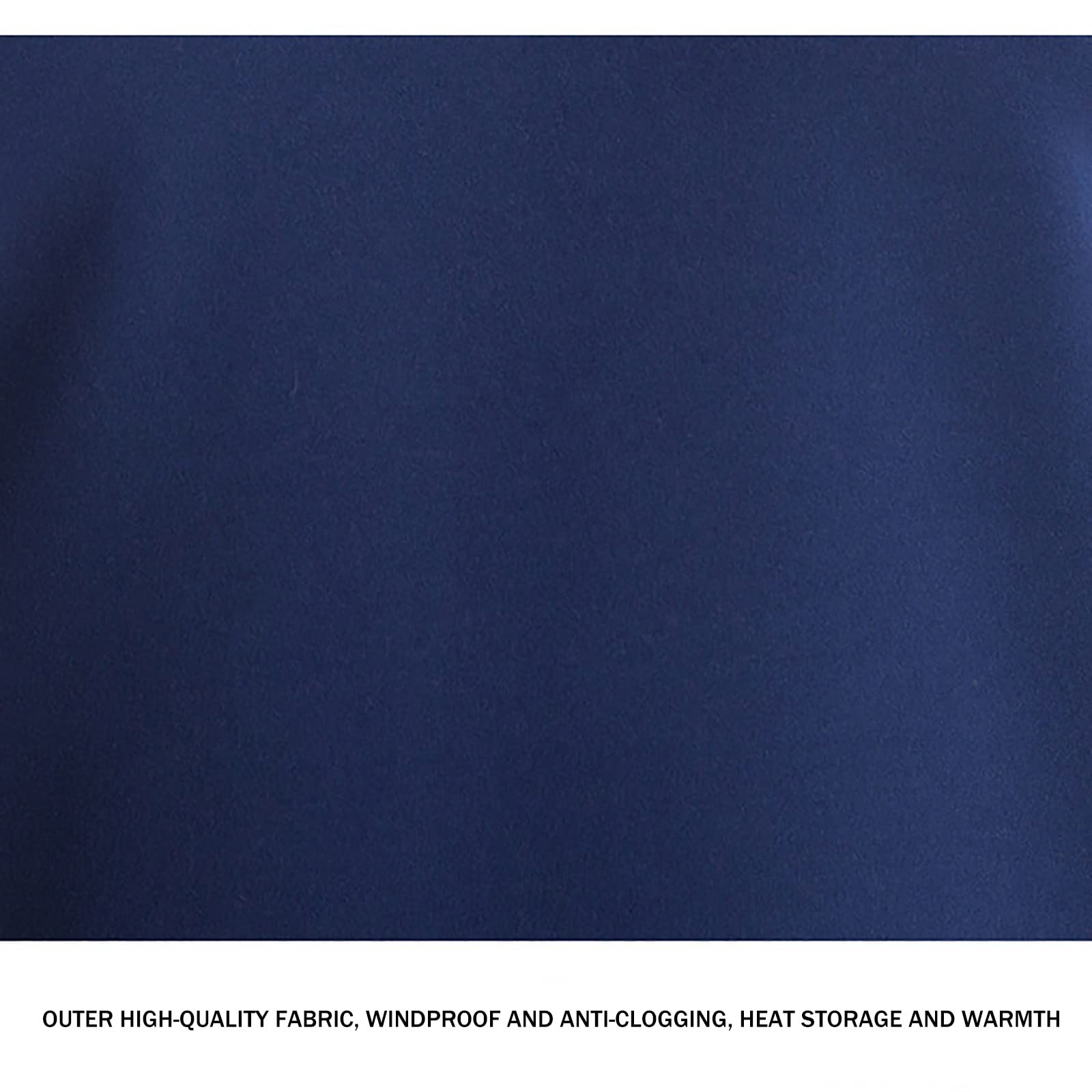 WHSPORT Set Biancheria Intima Termica, Tuta da Antivento Inverno Autunno Maglia Termica + Pantaloni Termici per Sci Palestra Ciclismo Fitness (Color : Navy Blue, Size : XL)