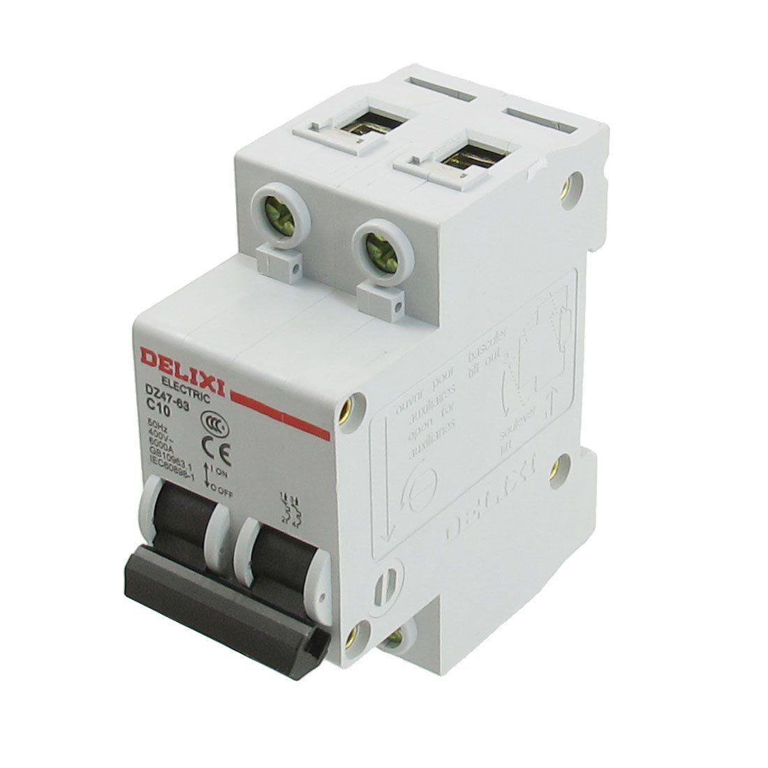 IEUMJNAT AC 400V Rated Current 10A Double Pole Miniature Circuit Breaker